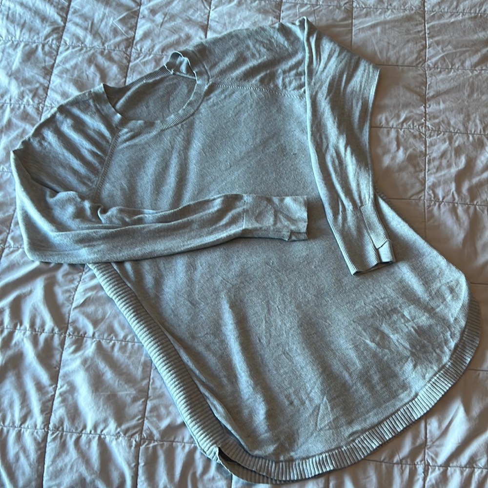 Lululemon grey merino wool sweater